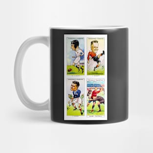 Vintage Rugby Cigarette Cards - Print Mug